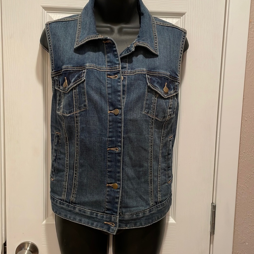 Boston Proper denim vest